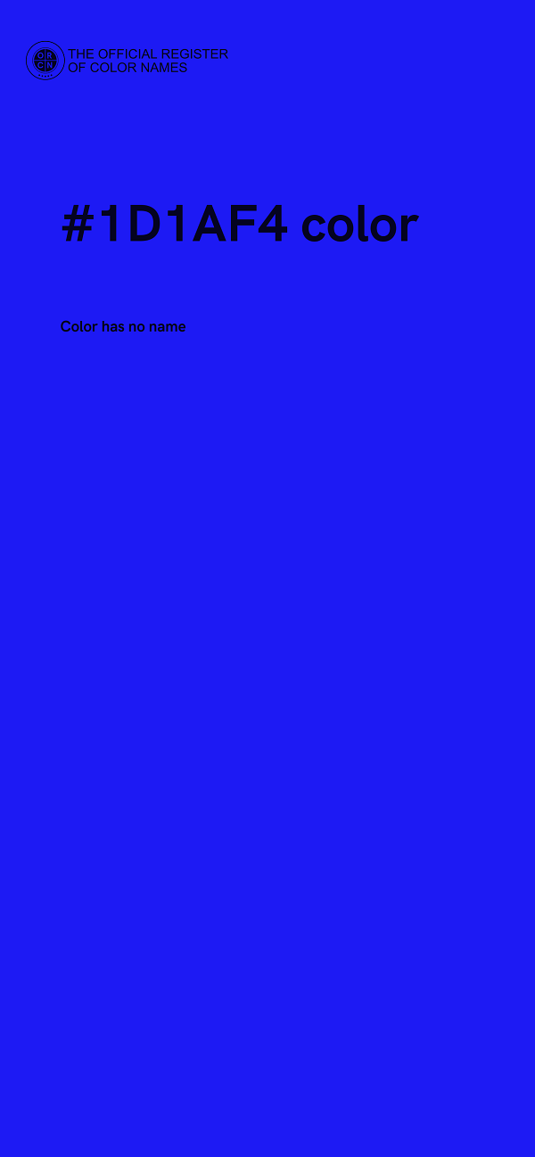 #1D1AF4 color image