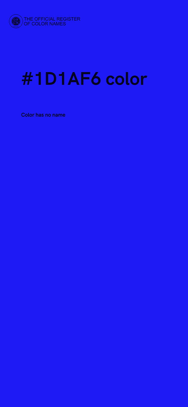 #1D1AF6 color image