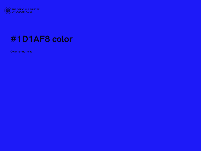 #1D1AF8 color image