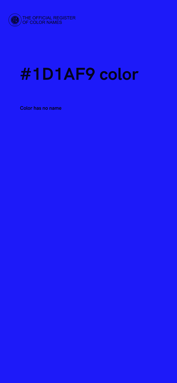 #1D1AF9 color image