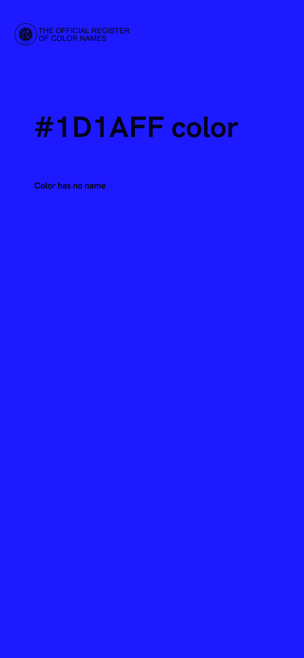 #1D1AFF color image