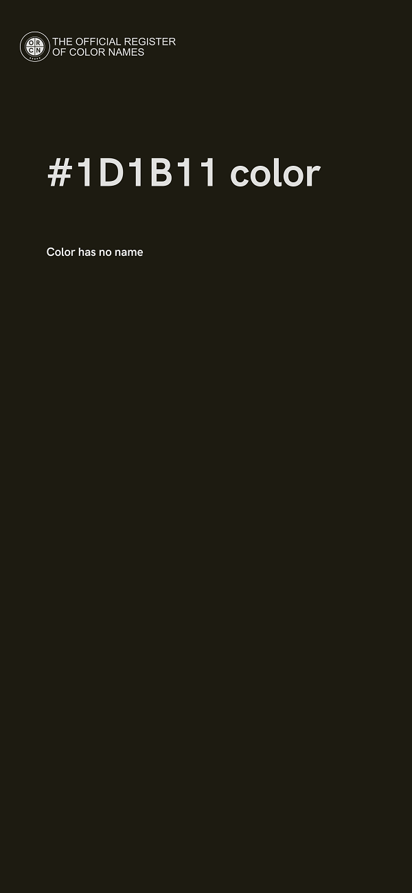 #1D1B11 color image