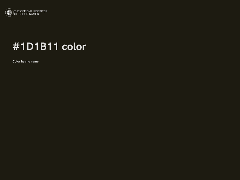 #1D1B11 color image