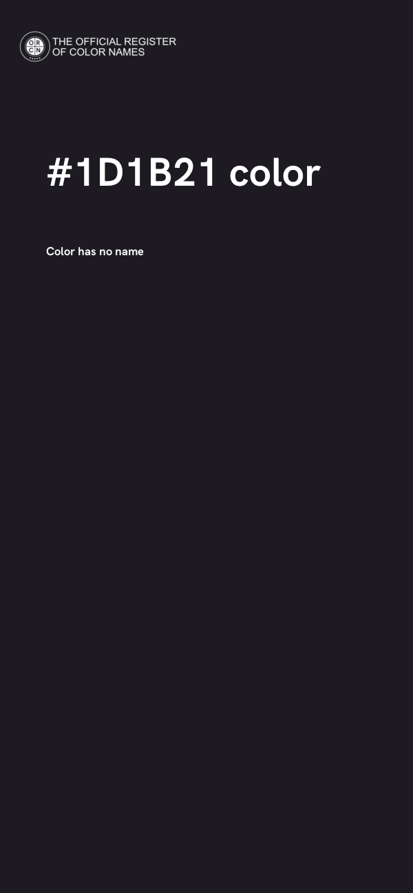 #1D1B21 color image