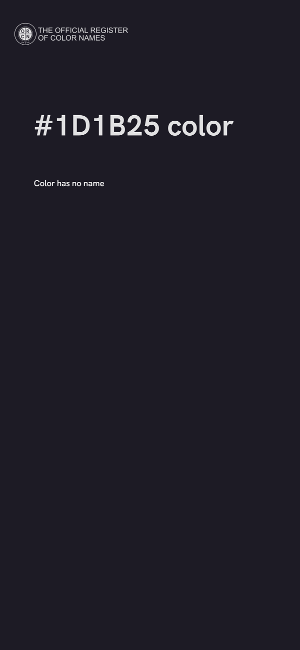#1D1B25 color image