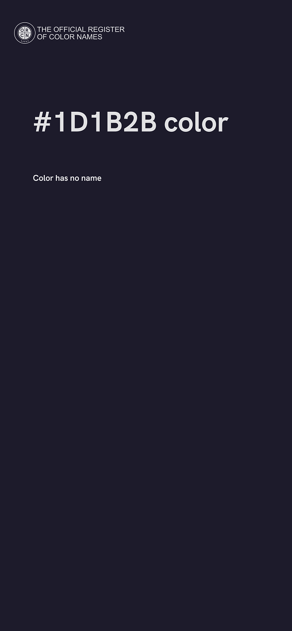 #1D1B2B color image