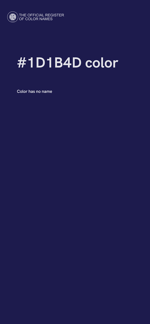 #1D1B4D color image