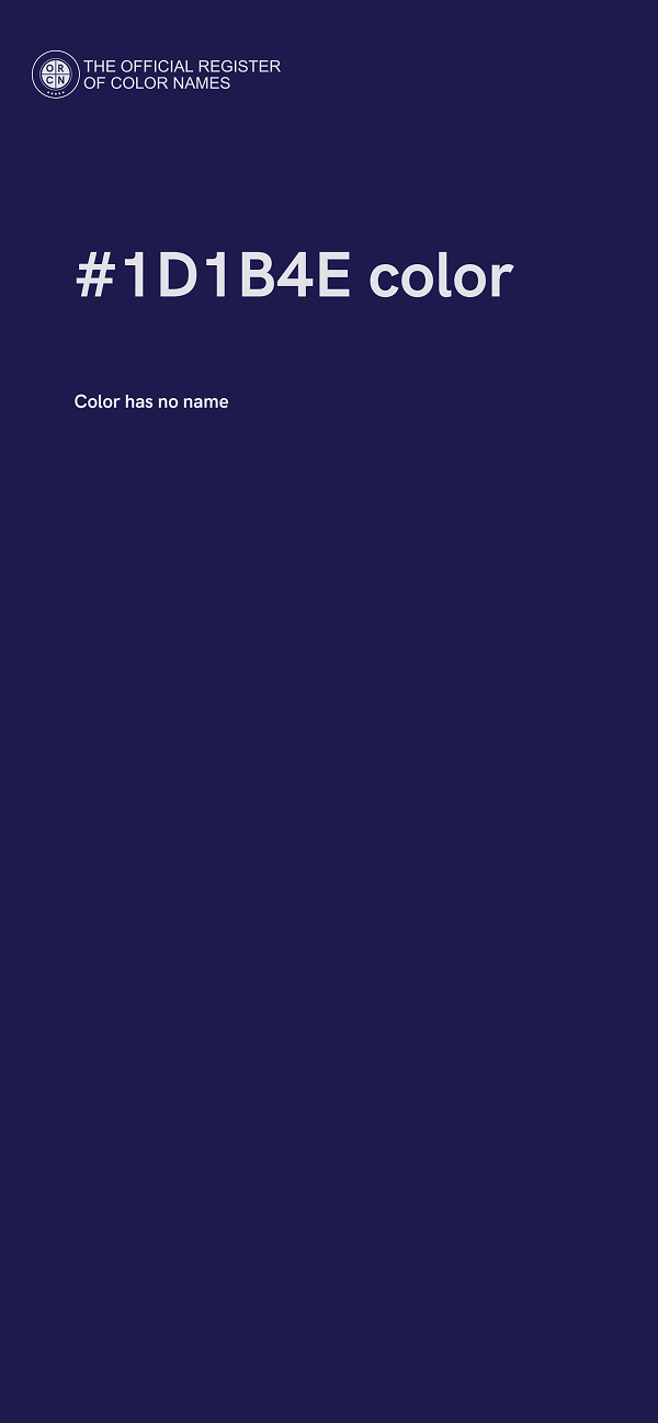 #1D1B4E color image
