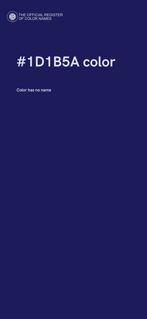 #1D1B5A color image