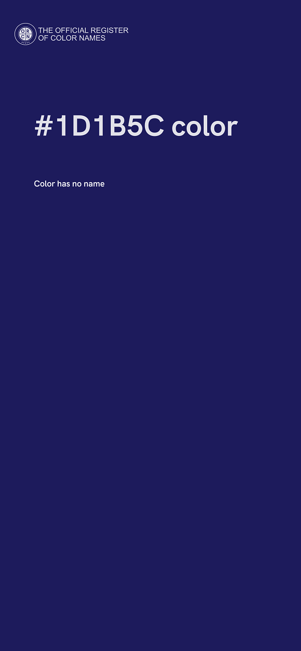 #1D1B5C color image