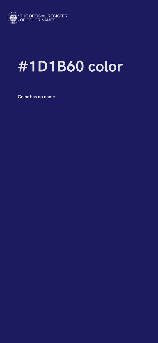 #1D1B60 color image