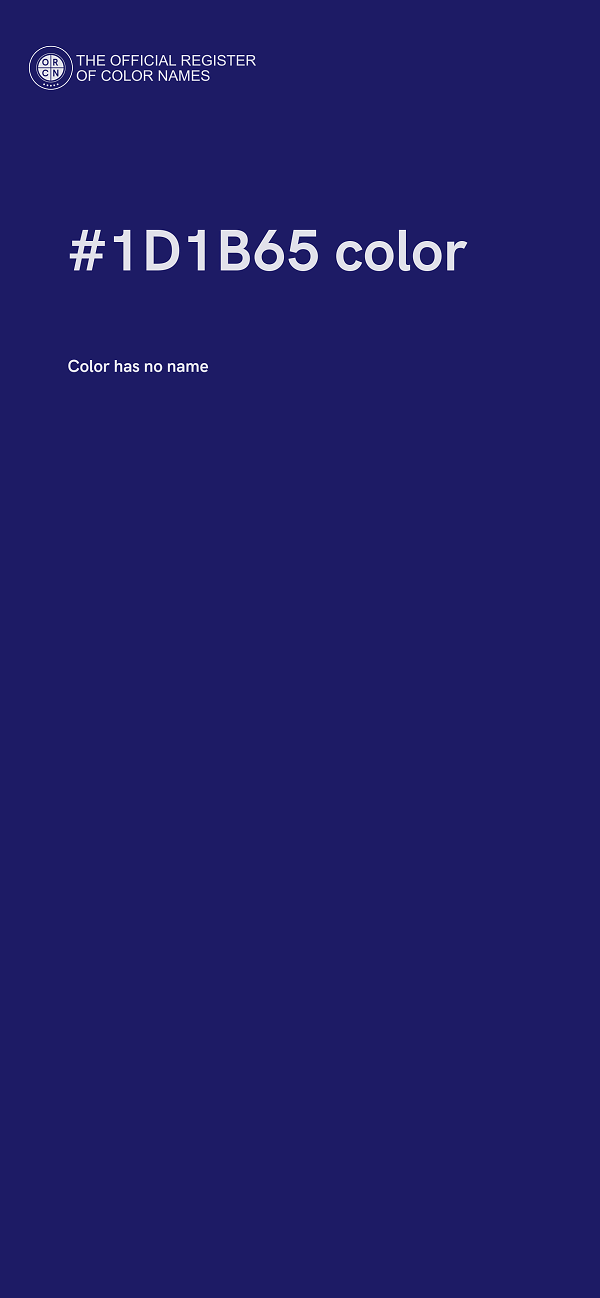#1D1B65 color image