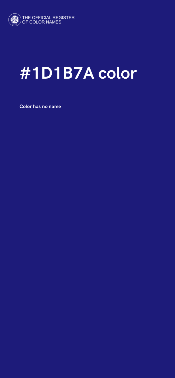 #1D1B7A color image