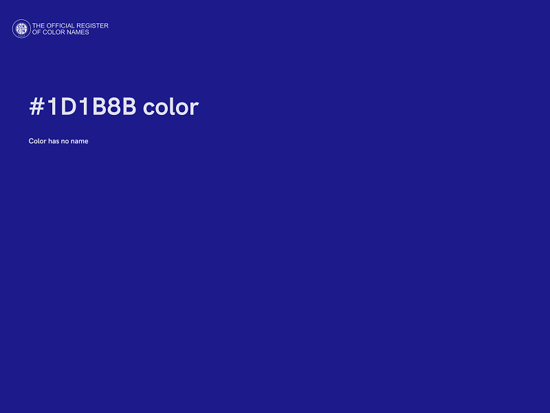 #1D1B8B color image