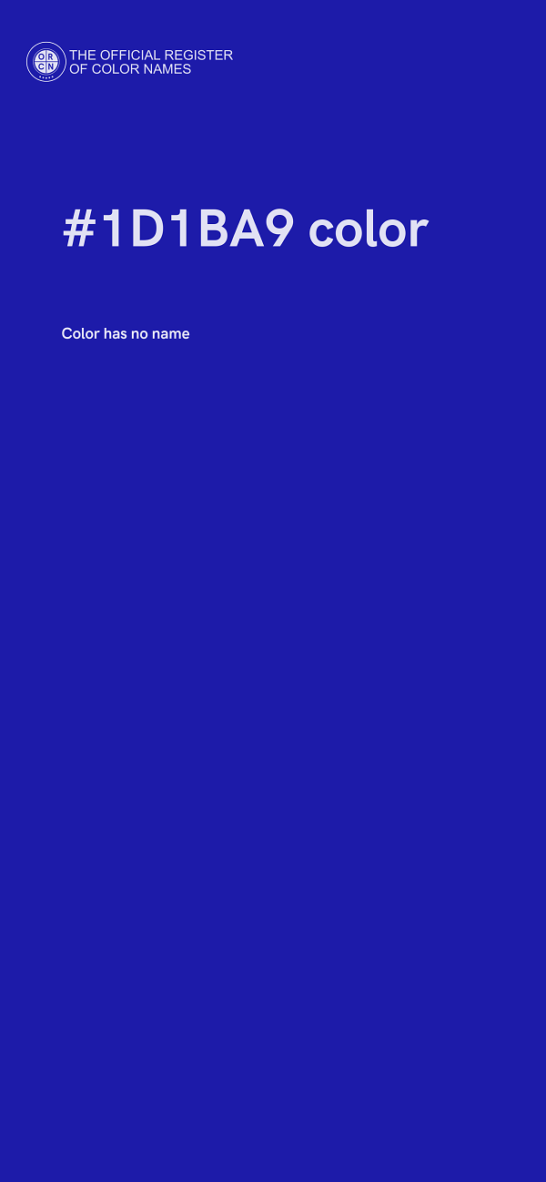 #1D1BA9 color image