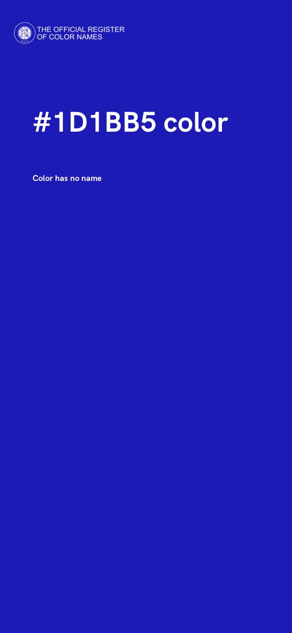 #1D1BB5 color image