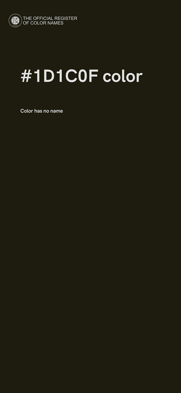 #1D1C0F color image
