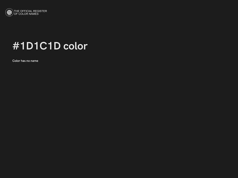 #1D1C1D color image