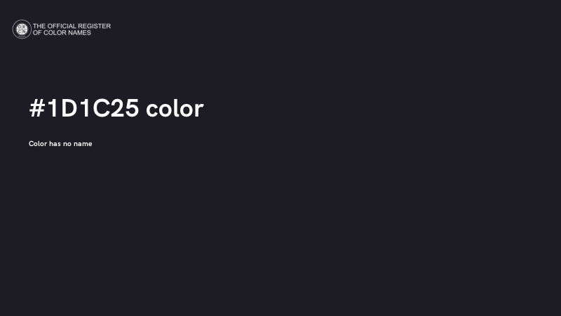 #1D1C25 color image