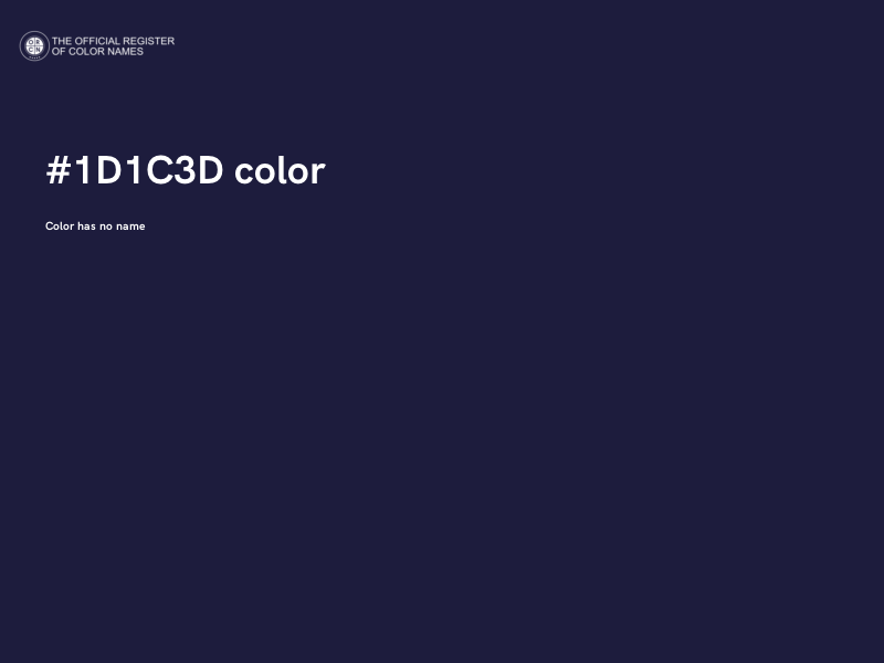 #1D1C3D color image