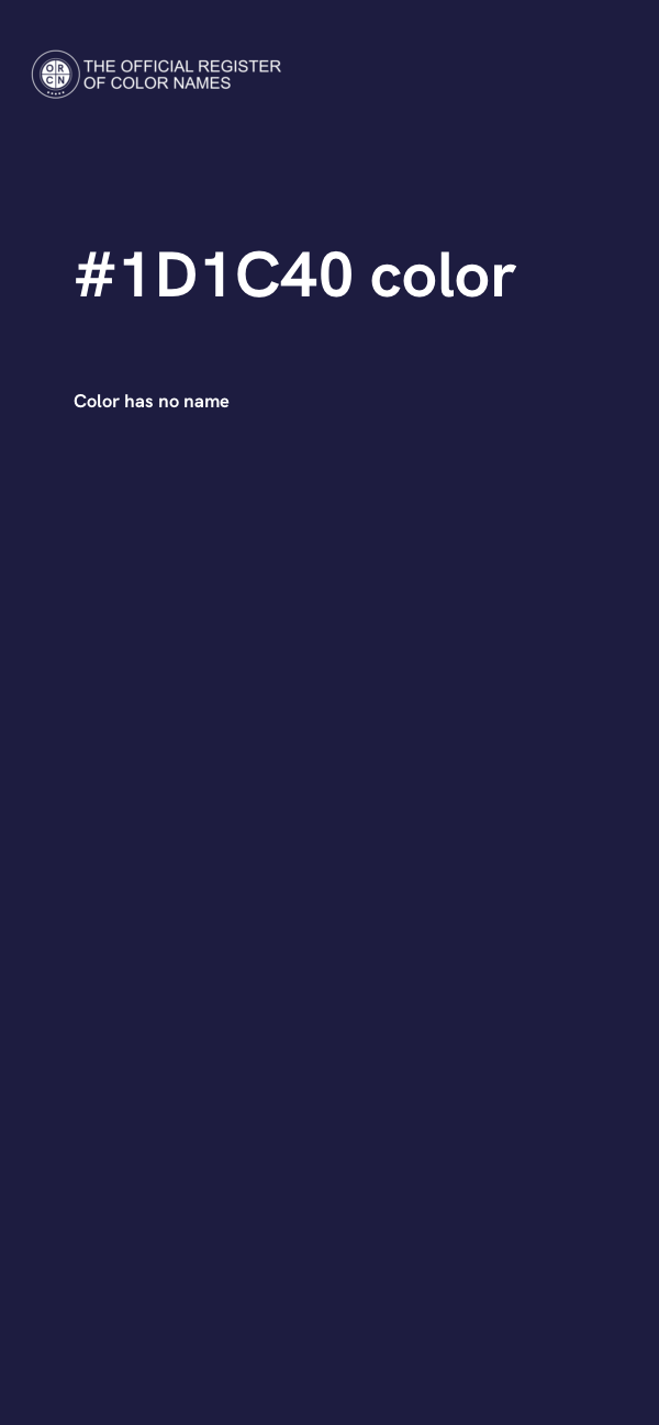 #1D1C40 color image
