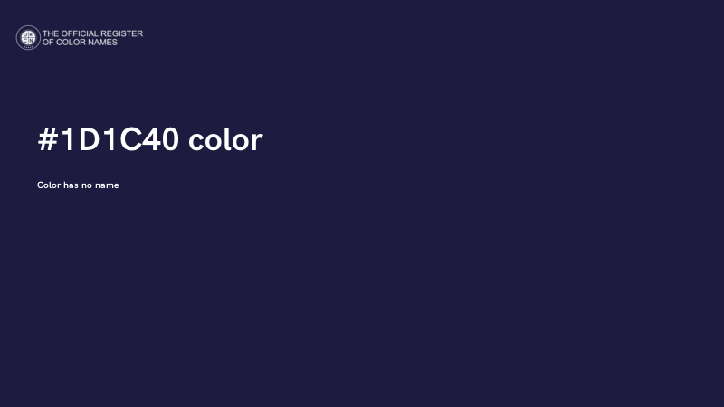 #1D1C40 color image