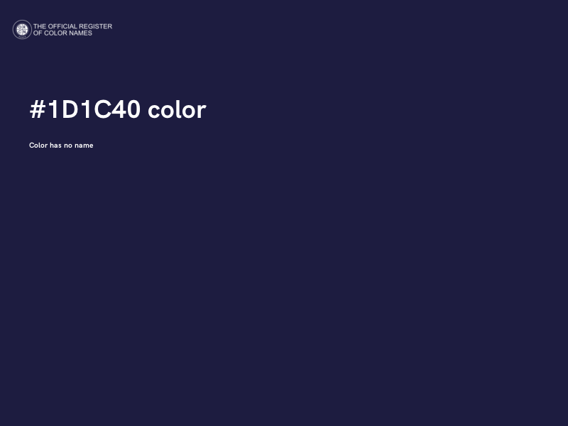 #1D1C40 color image