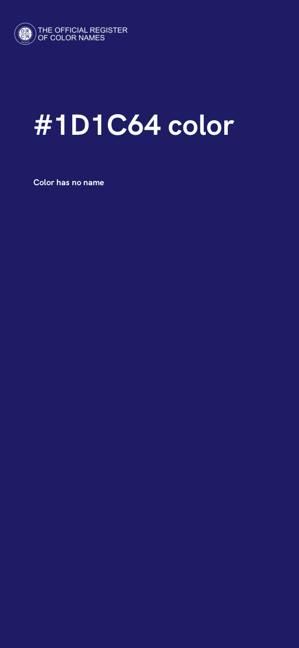 #1D1C64 color image