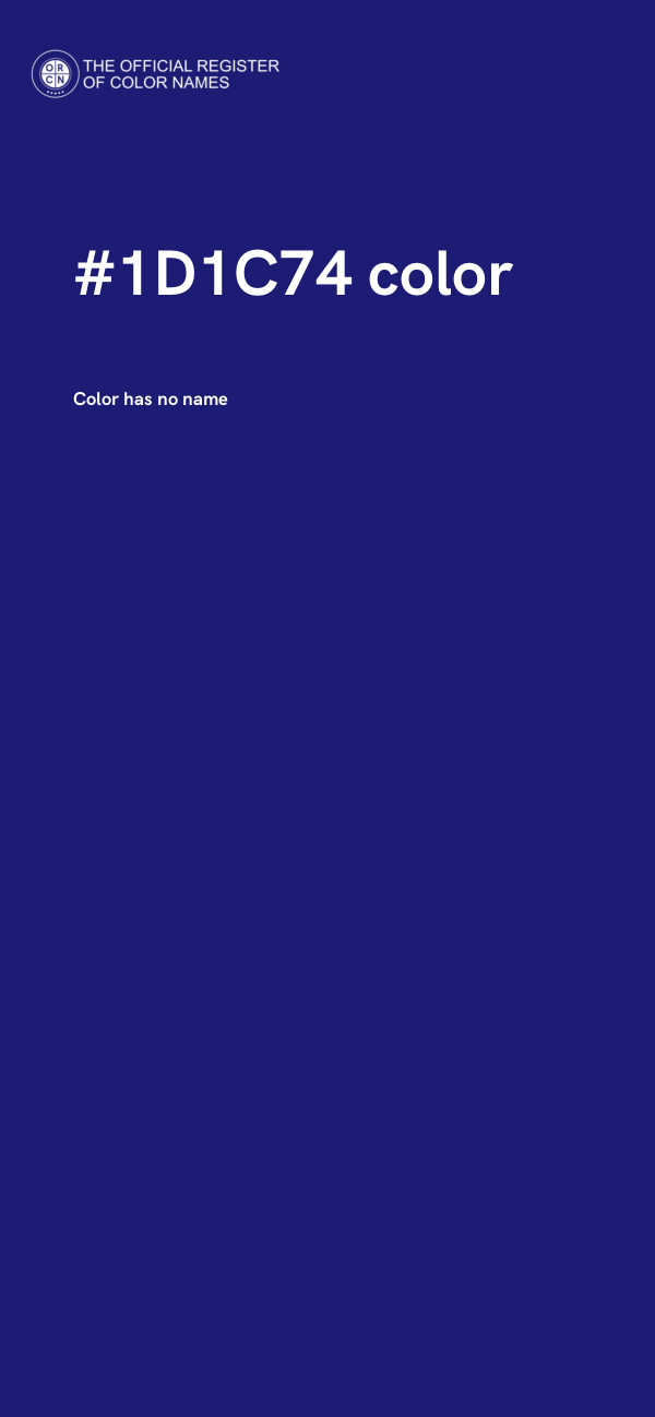 #1D1C74 color image