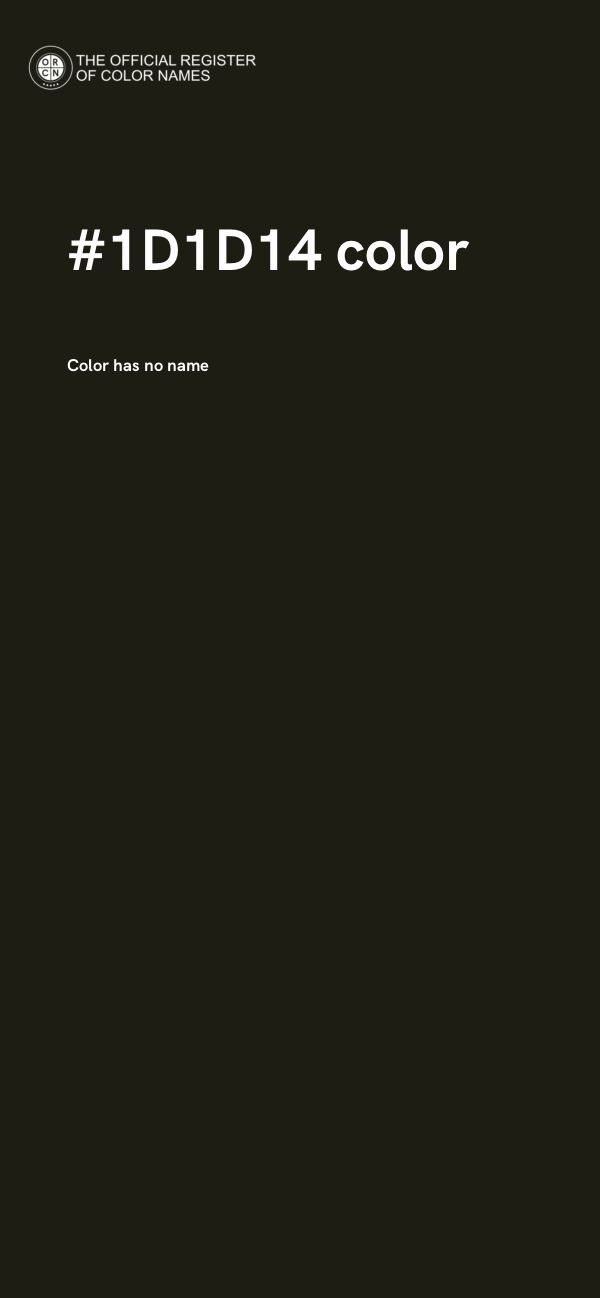 #1D1D14 color image
