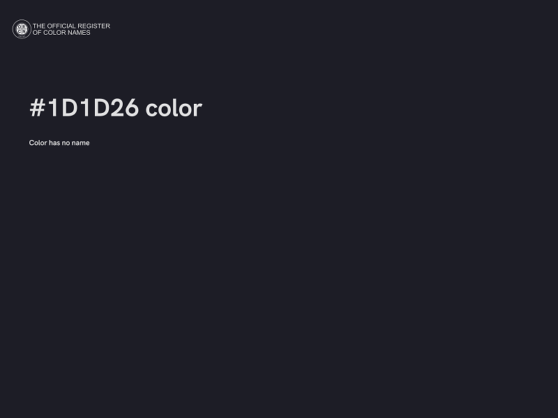 #1D1D26 color image