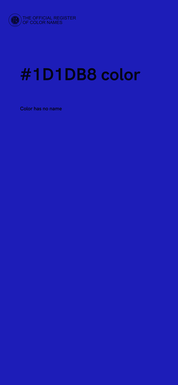 #1D1DB8 color image