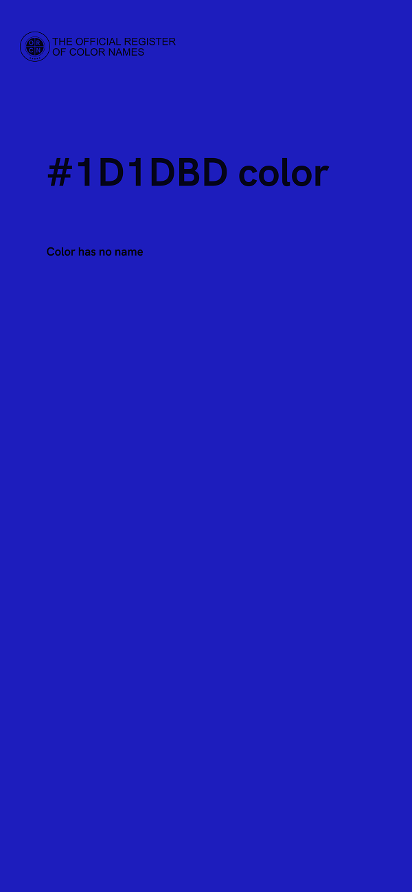 #1D1DBD color image