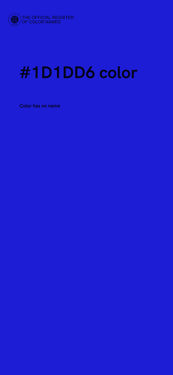 #1D1DD6 color image