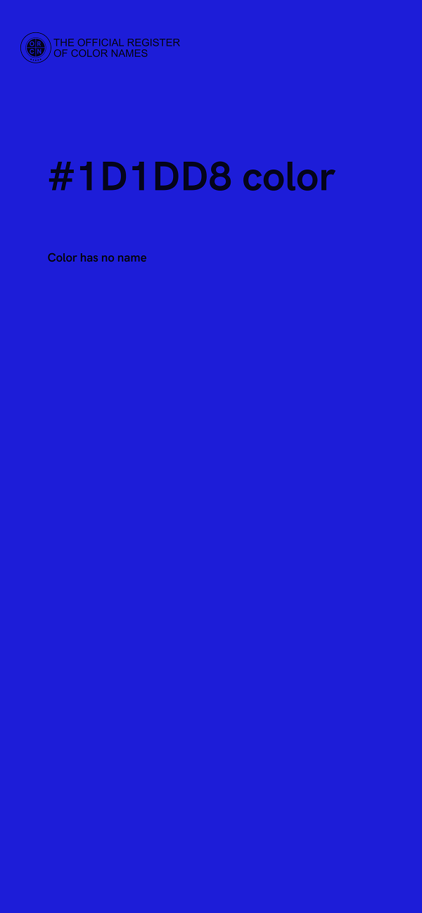 #1D1DD8 color image