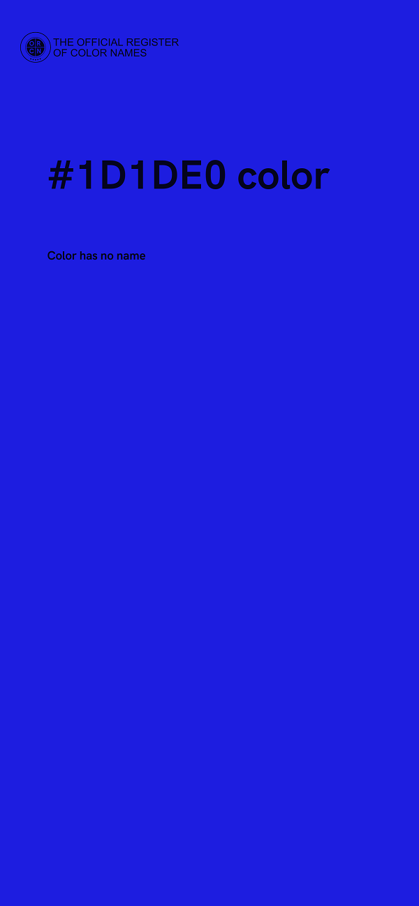 #1D1DE0 color image
