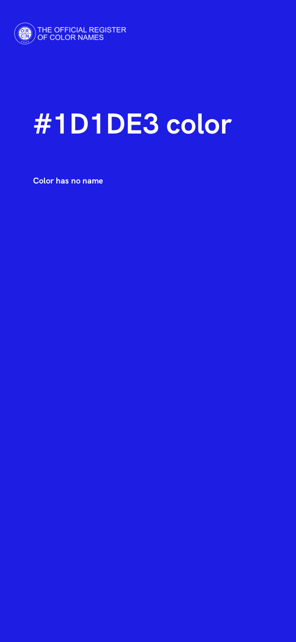 #1D1DE3 color image