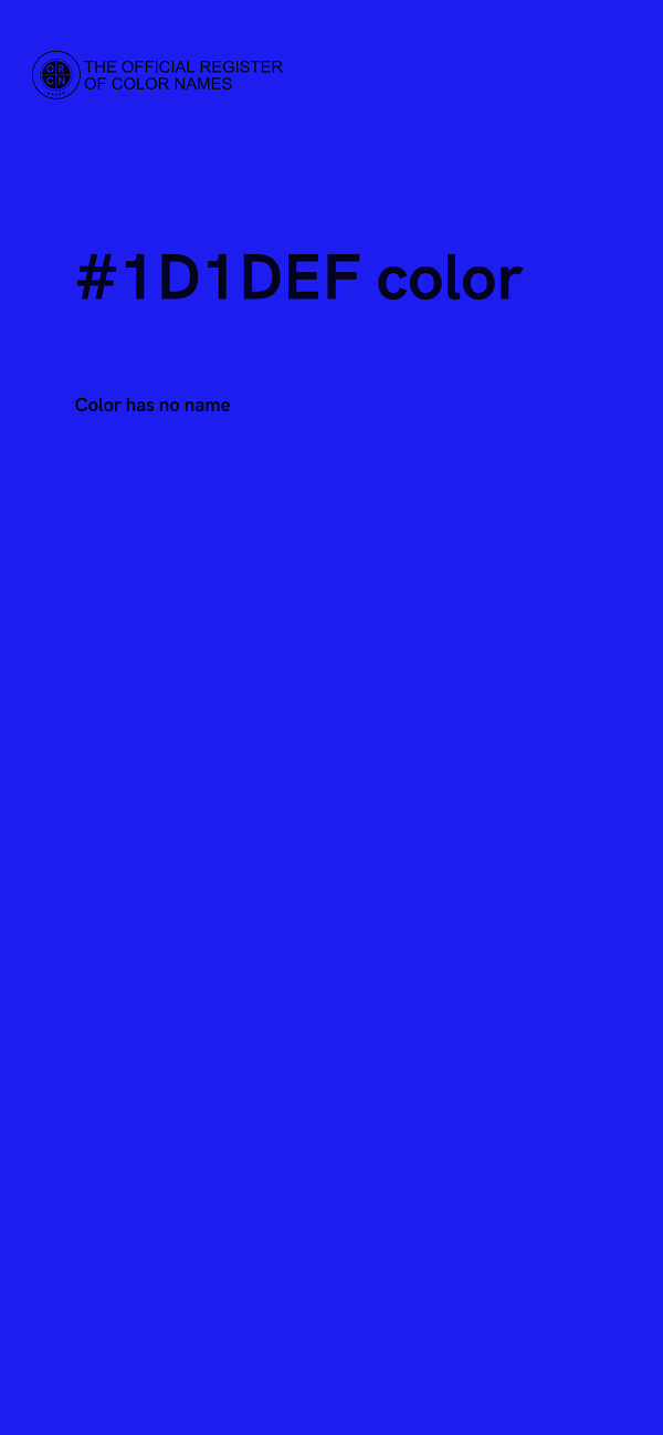 #1D1DEF color image