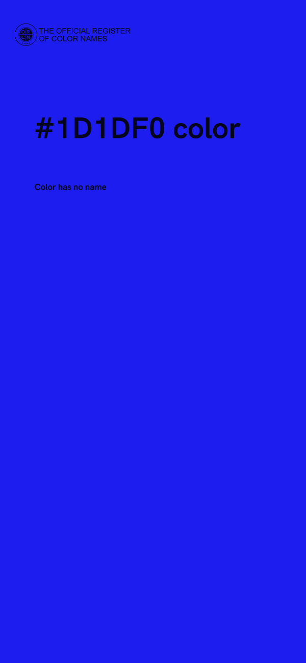 #1D1DF0 color image