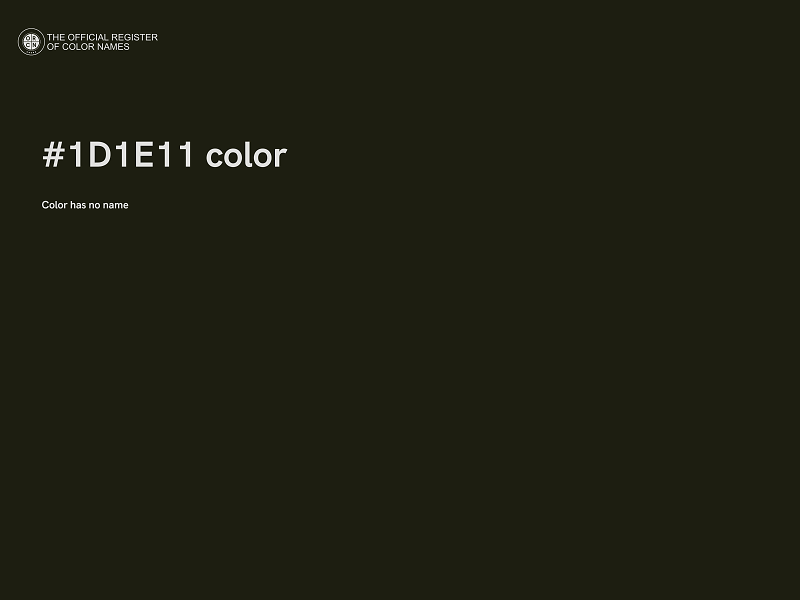 #1D1E11 color image