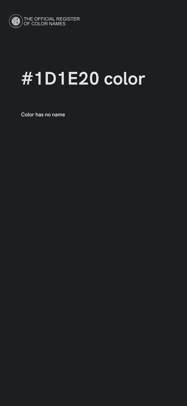 #1D1E20 color image