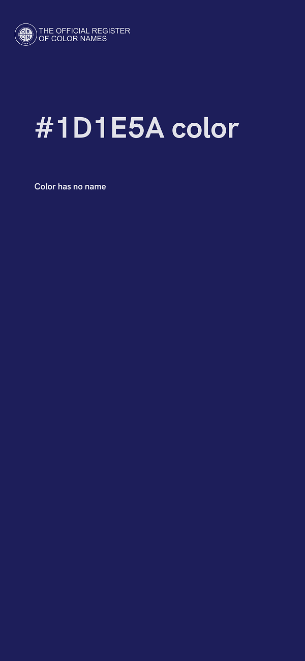 #1D1E5A color image