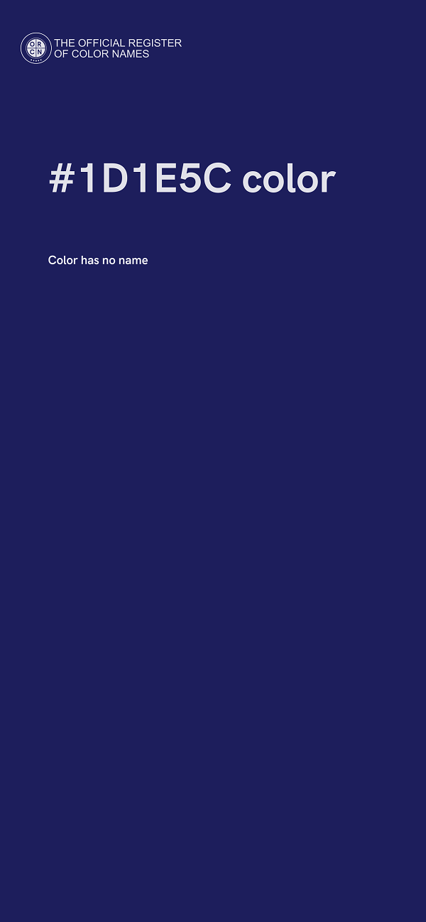 #1D1E5C color image