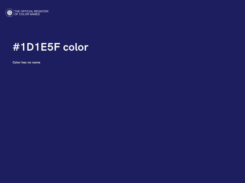#1D1E5F color image