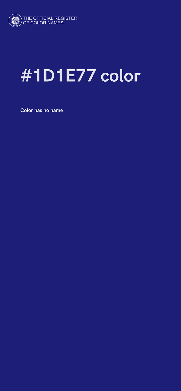 #1D1E77 color image