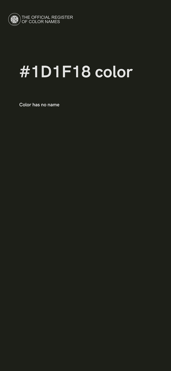 #1D1F18 color image