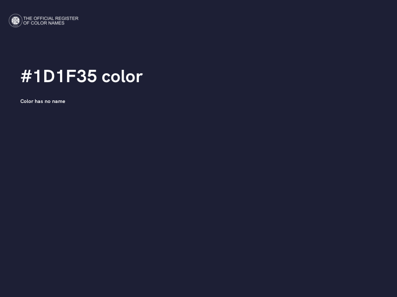 #1D1F35 color image