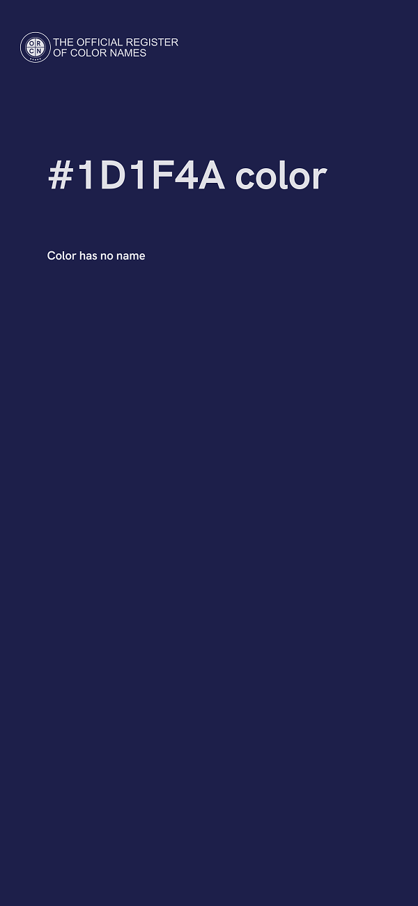 #1D1F4A color image
