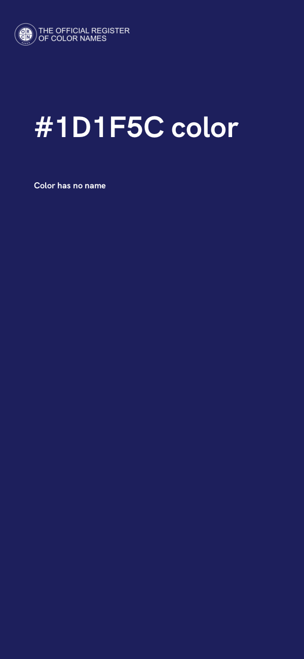 #1D1F5C color image