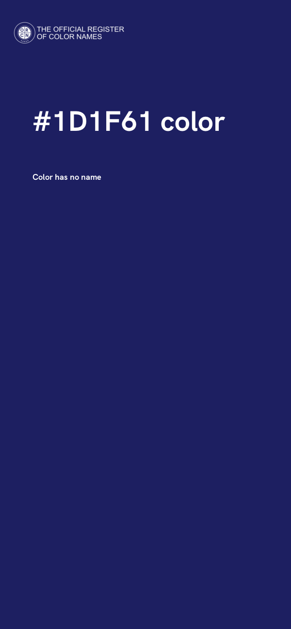 #1D1F61 color image